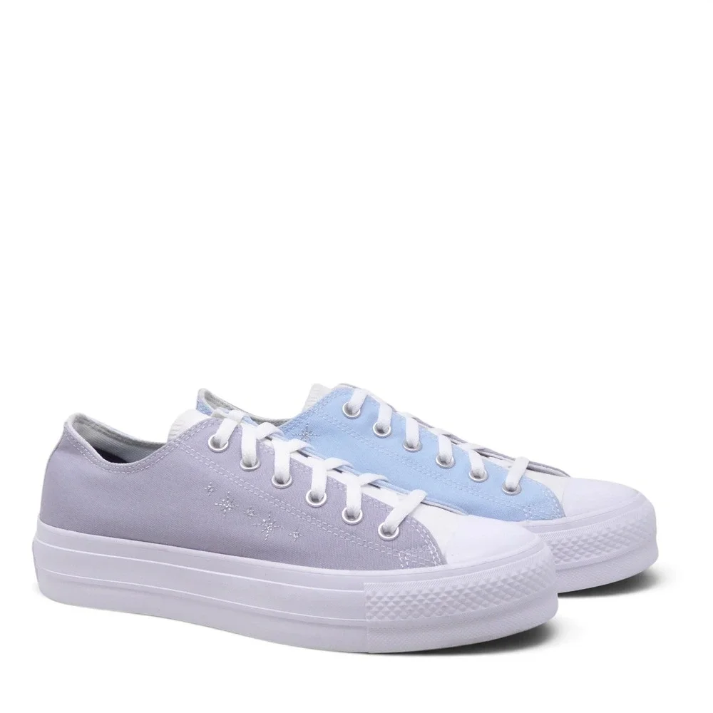 NEW Converse Women Move Platform Purple Blue Chuck Taylor All Star Star 9.5